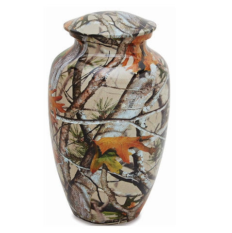 Camouflage Hunting Cremation Urn for Ashes