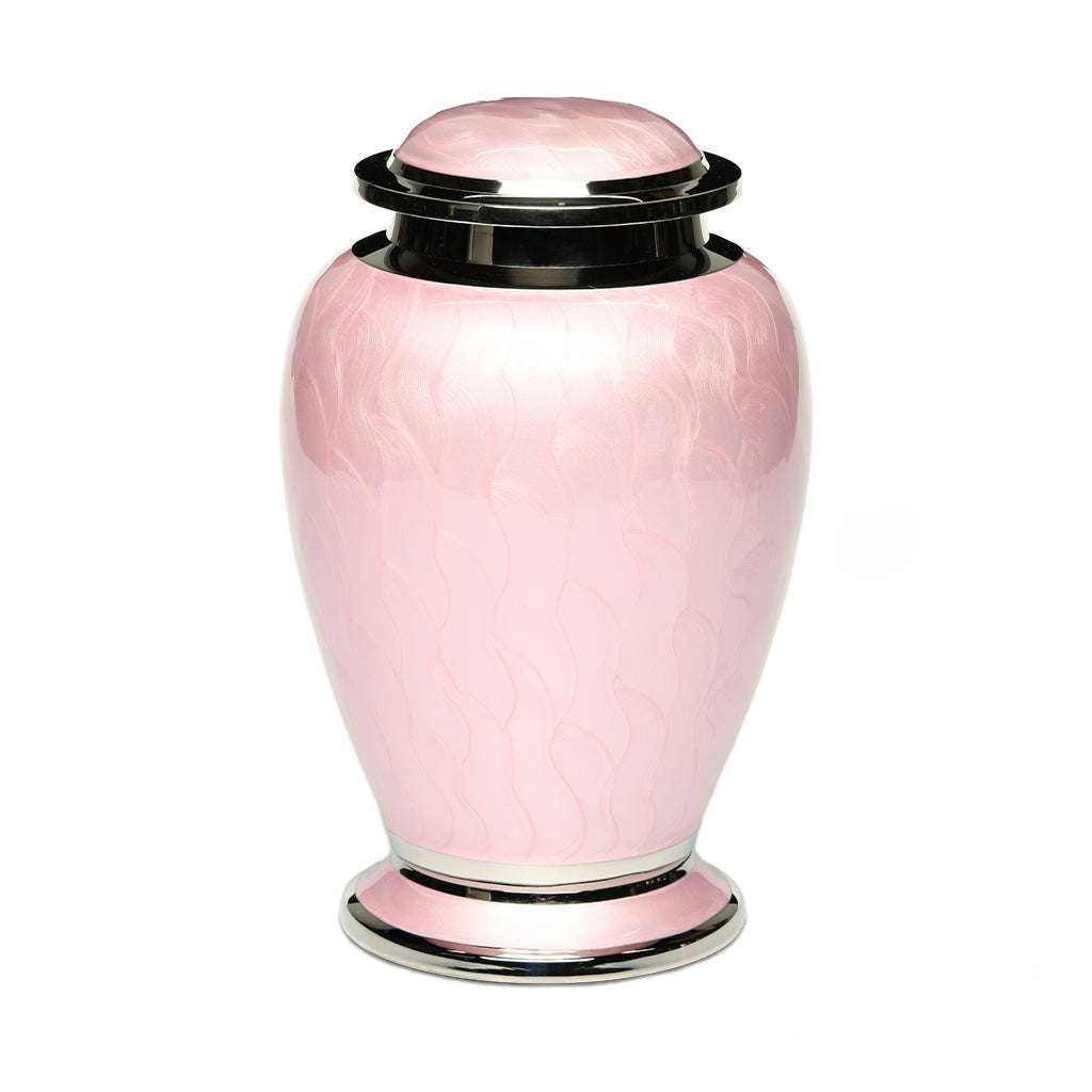 Pink Garland Cremation Urn