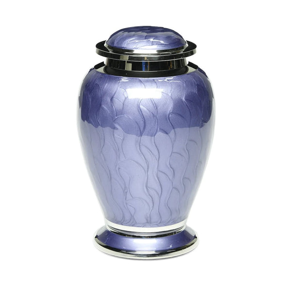 Lavender Aristocrat Cremation Urn for Ashes Brass Purple