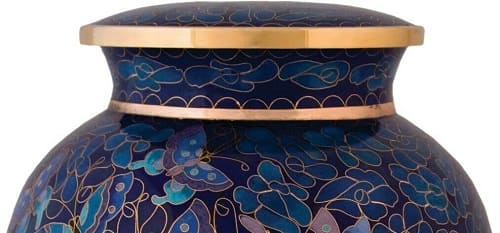 Etienne Butterfly Urn for Ashes Cloisonne - Quality Urns & Statues For Less
