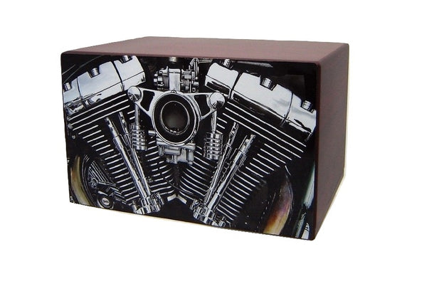 V Twin Motorcycle Cremation Urn - Quality Urns & Statues For Less