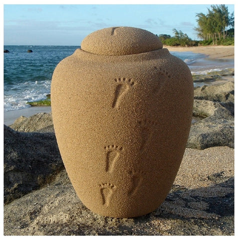 Biodegradable Earth Burial Sand Beach Urn from Quality Urns and Statues for Less