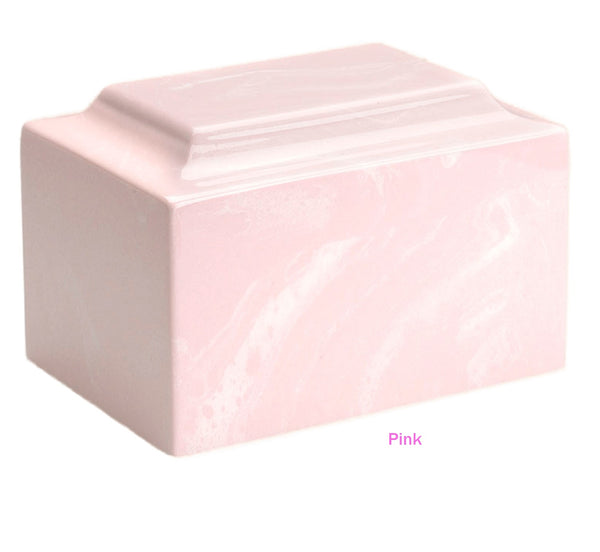 Marble Burial Urns in Pink color Extra Large Capacity