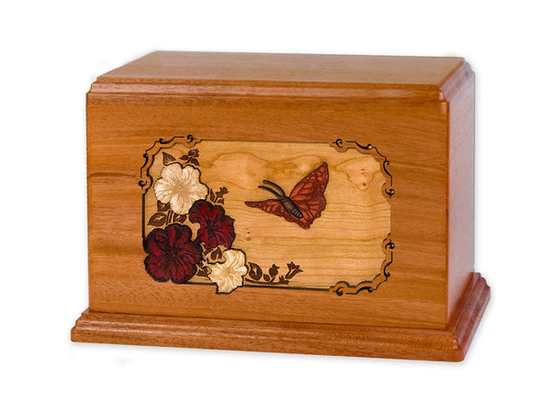 Large Butterfly Urns 3D Wood