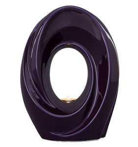 Passage Purple Urn ceramic hand made for Quality Urns and Statues for Less