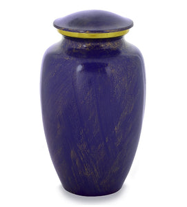 Purple Cremation Urn for Ashes with gold by Quality Urns and Statues for Less