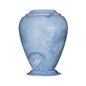 Cultured Marble Burial Cremation Urn in Blue at Quality Urns and Statues for Less