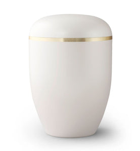 Extra Large White Biodegradable Burial Urn
