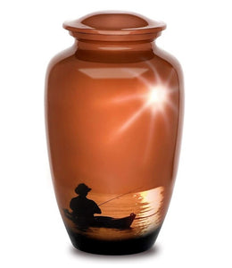 Peaceful Fisherman Urn for Ashes