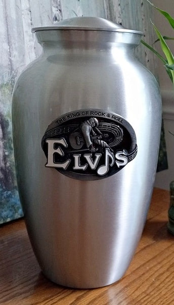 Elvis Adult Metal 3D Cremation Urn for Ashes