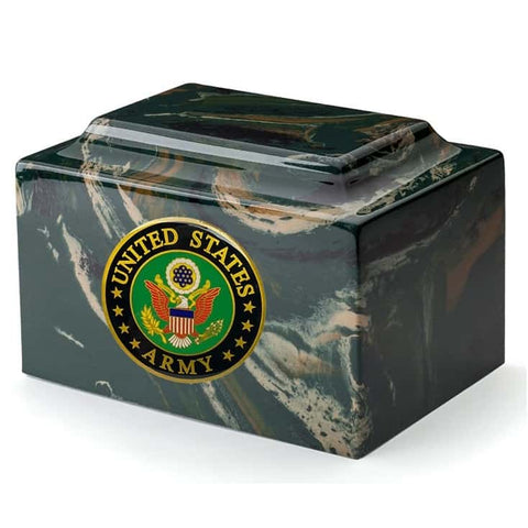 Marble Camouflage Army Urn - Quality Urns & Statues For Less