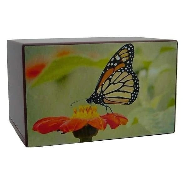 Watercolor Monarch Butterfly Urn - Quality Urns & Statues For Less