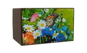 Colorful Garden Butterfly Urn for Ashes - Quality Urns & Statues For Less