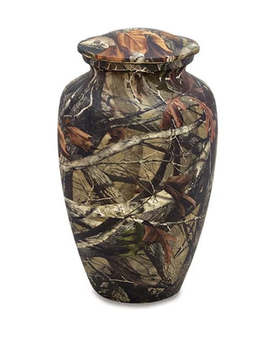 In the Woods Camo Urn - Quality Urns & Statues For Less