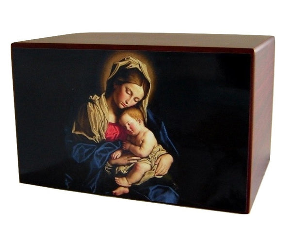 Mary and Baby Jesus Catholic Urn - Quality Urns & Statues For Less
