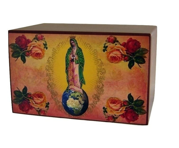 Our Lady Of Guadalupe Religious Urn for Ashes - Quality Urns & Statues For Less