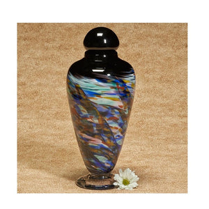 Yukon Sky Handblown Glass Urn - Quality Urns & Statues For Less