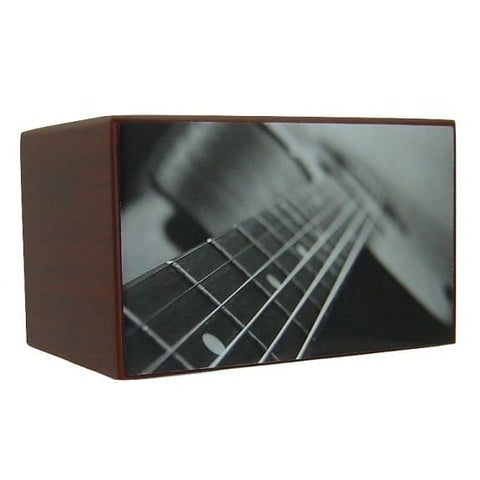 Guitar Urn for Ashes Black and White - Quality Urns & Statues For Less
