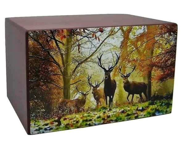 Majestic Bucks Hunting Urn - Quality Urns & Statues For Less