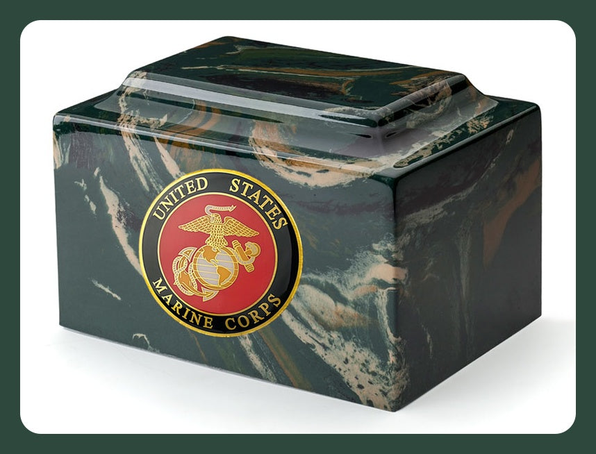Marine Corps Marble Camouflage - Quality Urns & Statues For Less