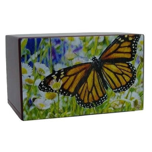 Monarch Butterfly Urn Cremation Box - Quality Urns & Statues For Less