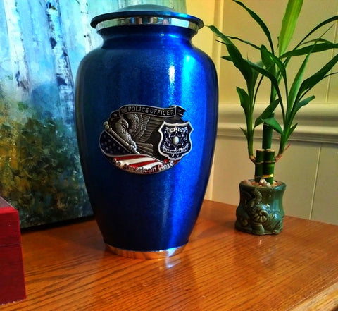 Police Officer 3D Urn for Ashes - Quality Urns & Statues For Less