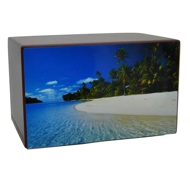 Tropical Beach Cremation Urn for Ashes - Quality Urns & Statues For Less
