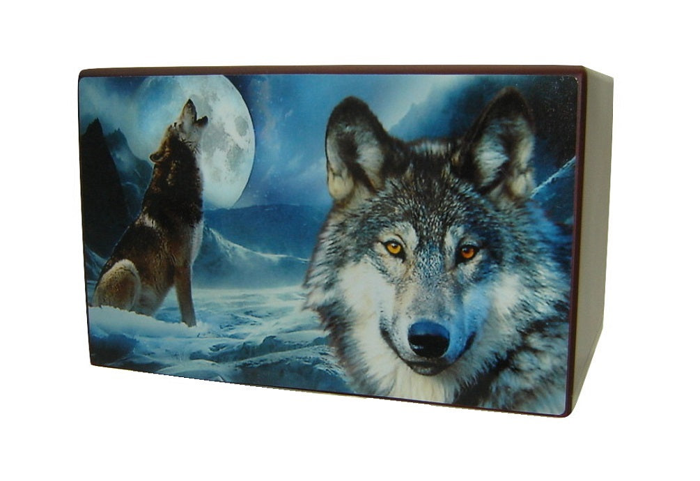 Moonlight Wolf Cremation Urn for Ashes - Quality Urns & Statues For Less